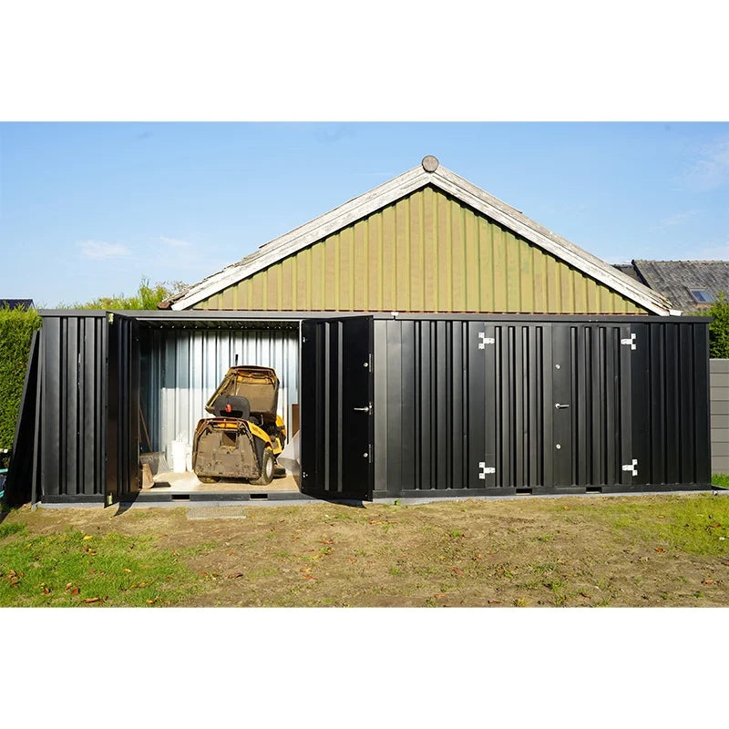 Contentor desmontável padrão 8 x 2 m – Preto RAL 9005