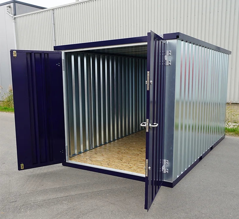 Contentor FOCO azul aço 2 x 2 m – Porta dupla